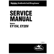 Subaru EY15V Engine manual cover