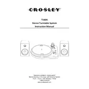 Crosley T160A Turntable manual cover