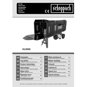 Scheppach HL500S 5905217901 Log Splitter manual cover