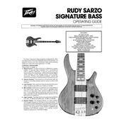 Peavey Rudy Sarzo Signature Bass Guitar manual cover