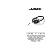 Bose AE2i Audio Headphones manual cover