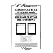 Worcester Highflow 3.5 BF 1993 Boiler manual cover