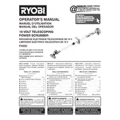 Ryobi P4500 Scrubber manual cover