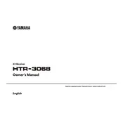 Yamaha HTR-3068 Receiver manual cover