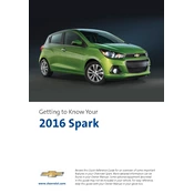 Chevrolet Spark 2016 manual cover