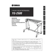 Yamaha YG-2500 Percussion manual cover