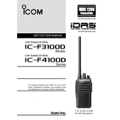 Icom IC-F3100D Transceiver manual cover