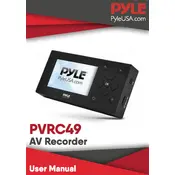 Pyle PVRC49 Recorder manual cover