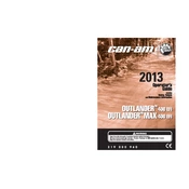 Can-Am Outlander 400 EFI 2013 Vehicle manual cover