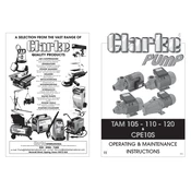 Clarke 7120300 CPE10S Electric Water Pump manual cover