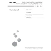 Ricoh PJ LU6000 Projector manual cover