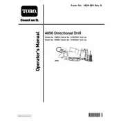 Toro 23898 Drill manual cover