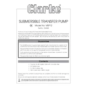 Clarke 7260040 MSP12 Submersible Transfer Pump manual cover