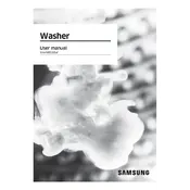 Samsung ActiveWave WA49B5205AW Washing Machine manual cover