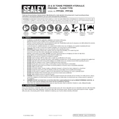 Sealey PPF20S Hydraulic Press manual cover