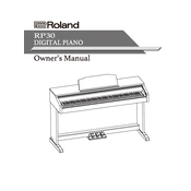 Roland RP30 manual cover