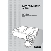 Casio XJ-350 Projector manual cover