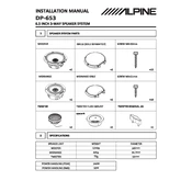 Alpine DP-653 manual cover