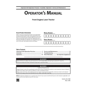 Craftsman CMXGRAM201301 Tractor manual cover