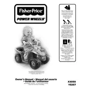 Power Wheels Mattel Lil Quad Camo X3050 Toy manual cover