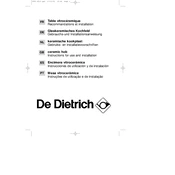 De Dietrich WM1049E1 Hob manual cover