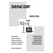 Sencor SWS 9700 Weather Station manual cover