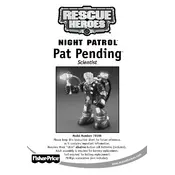 Fisher Price Mattel Rescue Heroes Night Patrol Pat Pending Scientist 78196 Toy manual cover