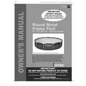 Intex Round Metal Frame Pool manual cover