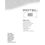 Rotel RMB-1504 Amplifier manual cover