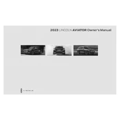 Lincoln Aviator 2023 SUV manual cover