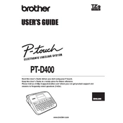 Brother P-touch PT-D400 manual cover