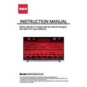 RCA RWOSBU6548 TV manual cover