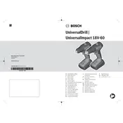 Bosch UniversalDrill 18V-60 Drill manual cover