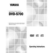 Yamaha DVD-S700 Disc Player manual cover