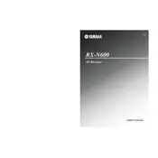 Yamaha RX-N600 Receiver manual cover