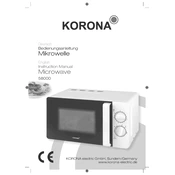 Korona 58000 Microwave manual cover