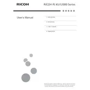 Ricoh PJ KU12000 Projector manual cover