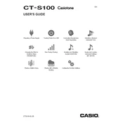 Casio CTS100 Casiotone Keyboard manual cover