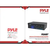 Pyle PCA4BT Amplifier manual cover