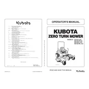 Kubota ZD1211-AU Mower manual cover