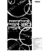 Yamaha PSR-76 Keyboard manual cover