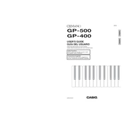 Casio Celviano GP400 Keyboard manual cover