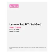 Lenovo TAB M7 3rd Gen TB-7306F Tablet manual cover