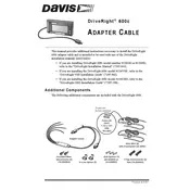 Davis DriveRight 600E 8161 Cable manual cover