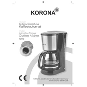 Korona 10112 Coffee Maker manual cover