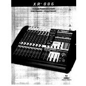 Peavey XR 886 Plus Mixer manual cover