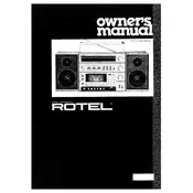 Rotel RPM-10 Micro System manual cover