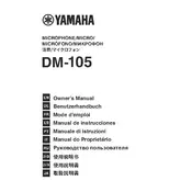 Yamaha DM-105 Microphone manual cover