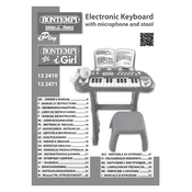 Bontempi 13 2471 Electronic Keyboard manual cover