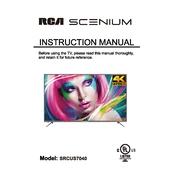 RCA Scenium SRCUS7040 TV manual cover